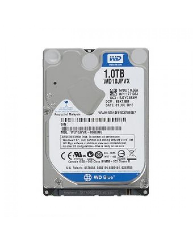 WESTERN DIGITAL WD10JPVX 1TB 2 5 5400RPM BLUE SATA3 SATA